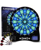 Turnart 13-Inch Electronic Dart Board with Illuminated Segments | Electric Dartboard for Adults | Professional Grade with Scoring | BLUE - Buy Online on GoSupps.com