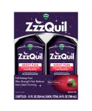 Vicks ZzzQuil Nighttime Pain Relief Sleep Aid Liquid, Max Strength Pain Reliever, Black Cherry Flavored, 12 Fl Oz, Pack of 2 - Buy Online on GoSupps.com