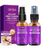 GIFBEA Rosemary Oil Serum for Hair Growth W/Rosemary Water & Rice Water Spray Hair Growth Biotin Castor Oil Argan Oil Caffeine Keratin Reduce Hair Loss Hair Thickening Products Treatment for Women Men - Buy Online on GoSupps.com