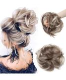 Large 80g Thick Hair Tie Extensions for Messy Bun Updos - Voluminous Real Hair Look in Brown to Blonde Bunu Hair Extensions - Buy Online on GoSupps.com