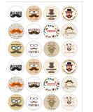 24 Pre-Cut MOVEMBER Charity Themed Edible Wafer Paper Cake Toppers Decorations - Buy Online on GoSupps.com