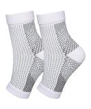 Shop Functional Socks for Neuropathy Toeless Compression & Ankle Support (White Large/X-Large) | Soothe Foot Pain - Buy Online on GoSupps.com