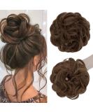 S-Noilite Curly Messy Bun Hair Scrunchie, Light Brown 12 - Women's Synthetic Ponytail Chignon Extension - Buy Online on GoSupps.com