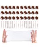 Invisible Hair Nets for Women - 30pcs Elastic Edge Mesh with 20pcs U Shaped Pins Set - Brown | Perfect for Ballet Dance and Buns - Buy Online on GoSupps.com