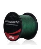 RUNCL PowerBraid 4/8/9 Strands Braided Fishing Line 300/500/1000Yds - Seamless Weaving & Enhanced Coating Tech - Zero Stretch, High Sensitivity - Smaller Diameter - Moss Green 15LB (6.8kg) - Buy Online on GoSupps.com