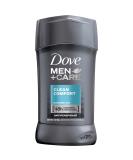 Dove Men+Care Antiperspirant Deodorant Stick Clean Comfort - 2.7 oz (Pack of 6) - Buy Online on GoSupps.com
