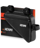 Henmi Waterproof Bicycle Frame Bag - Triangular Pocket for Phone Keys Snacks & Tools - Ideal for City Trekking & MTB Bikes - Buy Online on GoSupps.com
