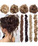 XXXL Hair Extensions for Voluminous Curls & Updos | Gray Blonde & Bleach Blonde Ponytail Ties - Buy Online on GoSupps.com