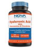 Nova Nutritions Hyaluronic Acid 100mg - Youthful Skin & Joint Health - 120 Capsules - Buy Online on GoSupps.com