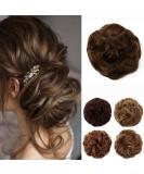 JJstar Messy Hair Bun Scrunchie for Women - Curly Wavy Chignon in Light Brown - Buy Online on GoSupps.com