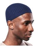 Tough Headwear Kufi Hat - Men's Navy Blue Turkish Muslim Cap - Buy Online on GoSupps.com
