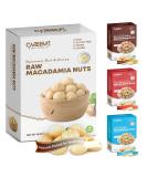 CAREEMZ Raw Macadamia Nuts (Unflavoured) - Malawi's Finest Gourmet Snack, Nutritious, Keto Friendly, Vacuum Sealed for Freshness - 450g - Buy Online on GoSupps.com