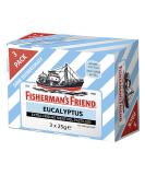 Fisherman's Friend Eucalyptus Multipack with 3 sachets of menthol and eucalyptus 75 g - Buy Online on GoSupps.com