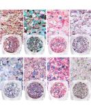 Shop GZMAYUEN Glitter for Nails - 8Pcs Sliver & Violet Nail Art Glitter Set | Pink Nail Glitter & Sequin Flakes for Stunning Nail Designs International Shipping Available - Buy Online on GoSupps.com