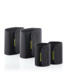 InnovaGoods Unisex Sauna Effect Sports Bands for Arms & Legs - 4 Piece Set - Black - Universal Size - Boost Your Workout - Buy Online on GoSupps.com