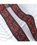 IDONGCAI Vintage Jacquard Ribbon Boho Lace Trim Sewing Embroidered Ribbon Jacquard Trim 1.95 Wide 5 Yards 3 - Buy Online on GoSupps.com