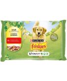 Buy Purina Friskies Wet Dog Food with Beef & Carrots - 40 x 100g Bags | Premium Gelatine Beef 400g (Pack of 10) - International Shipping Available - Buy Online on GoSupps.com