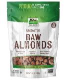 Now Foods Almonds Raw Unsalted USA Grown 16oz - Protein Source - 1lb Pack - Buy Online on GoSupps.com