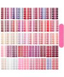 Maitys 700 Glitter Nail Wraps - Self-Adhesive Polish Strips for Women & Girls | Nail Art Decals with File - 50 Sheets - Buy Online on GoSupps.com