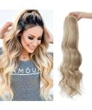 60cm Sandy Blonde Wavy Ponytail Clip-in Extension Natural Long Hair Wig for a Flawless Look - Buy Online on GoSupps.com