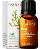 Gya Labs Myrrh Essential Oil Organic for Skin - 100% Pure Therapeutic Grade Myrrh Essential Oils Organic for Diffuser - Organic Myrrh Essential Oil for Hair, Candle Making & Massage (0.34 fl oz) Organic Myrrh 0.34 Fl Oz (Pack of 1) - Buy Online on GoSupps.com