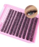 Yawamica Wispy Lash Clusters - Natural 10-14mm Fluffy Eyelash Extensions | CC Curl 40D DIY Individual Lashes (200pcs - Buy Online on GoSupps.com