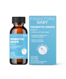 Pink Stork Baby Probiotic Drops: Newborn, Infant, & Toddler Probiotics - Baby Gas Relief - Ease Colic - Gentle Constipation Support for Babies & Kids - Women-Owned, Unflavored, 1 oz, 60 Drops - Buy Online on GoSupps.com
