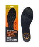 Carbon Fiber Insole - Rigid Shoe Insert for Foot Pain Relief | Graphite Orthotic for Arthritis & Hallux Rigidus | Unisex Steife Solen EU41 265mm - Black - Buy Online on GoSupps.com