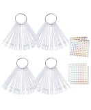 200 Pieces Nail Stick Display - Suprrow Nail Art Tips Polish Rings & Number Stickers for DIY Nail Studios | Transparent Design - Buy Online on GoSupps.com