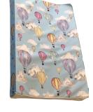 Gilded Bird Wedge Baby Changing Mat | Raised Sides Change Pad 69x44cm | Extra Thick & Wipeable | Balloon Festival Blue - Buy Online on GoSupps.com