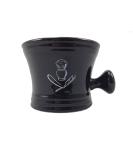 Apothecary Shaving Mug - Premium Black Shave Bowl with Handle | International Shipping Available - Buy Online on GoSupps.com