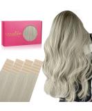 Buy If Salife 22-Inch Gray Remy Invisible Tape Extensions - 20Pcs 50g Silky Straight Real Hair | Skin Weft Remy Tape Extensions - Buy Online on GoSupps.com