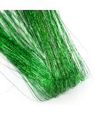 Sparkling Green Hair Tinsel Extensions Kit - 200 Strands, Heat Resistant Glitter Hair Extensions for Women & Girls - 48 Inch - Buy Online on GoSupps.com