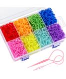 Funtopia Mini Elastic Hair Ties - 2800 Small Rubber Bands in 8 Colors for Girls & Women - Perfect for Daily Hairstyles | 4800 Pieces - Buy Online on GoSupps.com