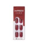 KISS imPRESS Color Press-On Manicure, Gel Nail Kit, PureFit Technology, Short Length, Espress(y)ourself, Polish-Free Solid Color Mani, Includes Prep Pad, Mini File, Cuticle Stick, and 30 Fake Nails Espress(y)ourself 33 P - Buy Online on GoSupps.com