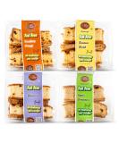 Dijas Natural Foods Crunchy Fat-Free Biscotti Cookie Variety Pack - All Natural, Preservative-Free Ingredients - Low Calorie Snack (4 Pack, Fruit Variety) - Buy Online on GoSupps.com