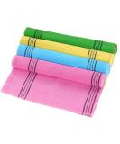 Obmwang 4 Pieces Korean Exfoliating Washcloth - Premium Long Bath Towel Skin Back Scrubber for Daily Shower & Exfoliation International Shipping Available - Buy Online on GoSupps.com