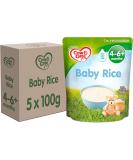 Cow & Gate Baby Rice Cereal 4-6+ Months, 100 g Pack of 5 - Buy Online on GoSupps.com