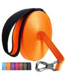 Buy X XBen 20m Long Robust Dog Leash | Reflective Training Line with Lockable Carabiner for Small & Medium Dogs | Convenient Hand Loop - Light Orange - Buy Online on GoSupps.com