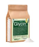Buy 1000g Glycin Powder - Pure Vegan Amino Acid 330 Portions Lab-Tested Additive-Free | Premium Quality 1kg - Buy Online on GoSupps.com
