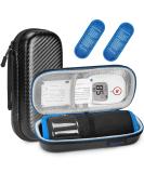 Bjabtan Insulin Pen Carrying Case & Cooler Travel Organizer - Black | Diabetic Supplies Medical Bag with Ice Packs - Buy Online on GoSupps.com