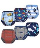 MooMoo Baby Cotton Training Pants 4T - Pack of 6 | Strong Absorbent Toddler Potty Training Underwear for Boys and Girls 2T-7T | Blue and Grey Design - Buy Online on GoSupps.com