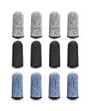 RIVIEVAL 12 Pieces Finger Cots Reusable Thumb Protector Non Slip Finger Protectors Breathable Finger Cots Cut Resistant Protection for Work Kitchen Garden Sculpture (Blue Black and Grey) Blue Black Grey - Buy Online on GoSupps.com