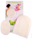 Shop 3 x Loofah Gloves - Exfoliating Massage Sponge for Wellness & Skin Peeling | International Shipping Available - Buy Online on GoSupps.com
