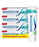 Sensodyne MultiCare Original Toothpaste 4x75ml - Daily Fluoride Toothpaste for Sensitive Teeth - Buy Online Now! - Buy Online on GoSupps.com