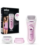 Brown Silk- pil 5360 Women's Electric Shaver - 3-in-1 Razor Trimmer & Peeling System - Wet & Dry - Perfect Gift for Women - Pink - Buy Online on GoSupps.com