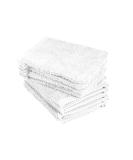 Pack of 10 White Cotton Wash Gloves - 15x21 cm Soft & Absorbent Washcloths for All Skin Types - Buy Online on GoSupps.com