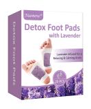 Detox Foot Pads - Lavender Foot Care for Detoxification & Fatigue Relief | 20PC - Buy Online on GoSupps.com