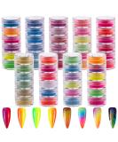 Duufin 54 Colors Nail Powder - Luminous Glitter Halo Pigment for Nail Art, Body & Craft - Buy Online on GoSupps.com