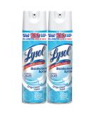 Lysol Disinfectant Spray Sanitizing and Antibacterial Spray For Disinfecting and Deodorizing Crisp Linen 2 Count 19 fl oz each - Buy Online on GoSupps.com